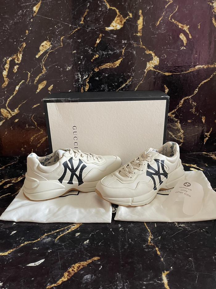 Gucci Rhyton NY Yankees Logo Sneakers G10 Authentic Original Sneakers