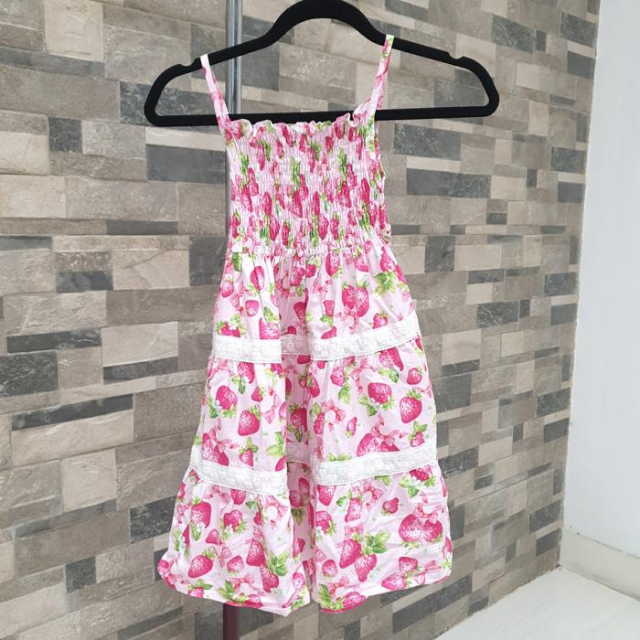 dress strawberry pink size 5- preloved