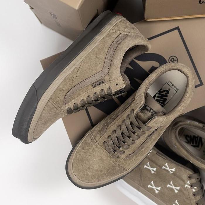 VANS VALUT X WTAPS OG OLD SKOOL LX CAYOTE BROWN ORIGINAL RESMI