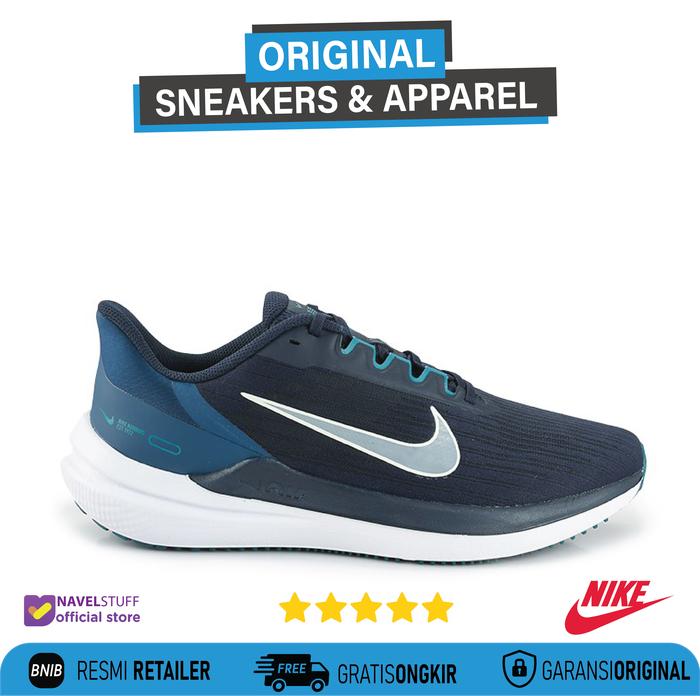 NIKE Air Winflo 9 Obsidian / Barely Green /Valerian Blue Original BNIB
