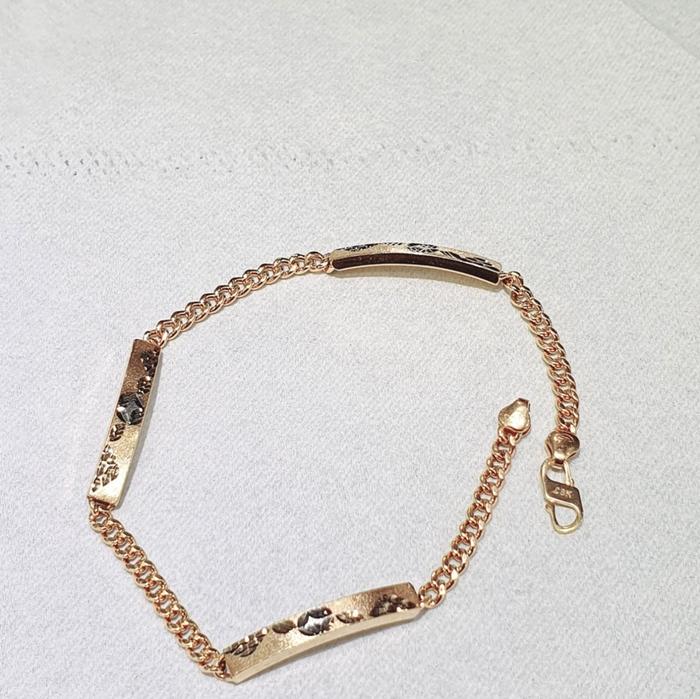 Gelang emas asli 375 perhiasan