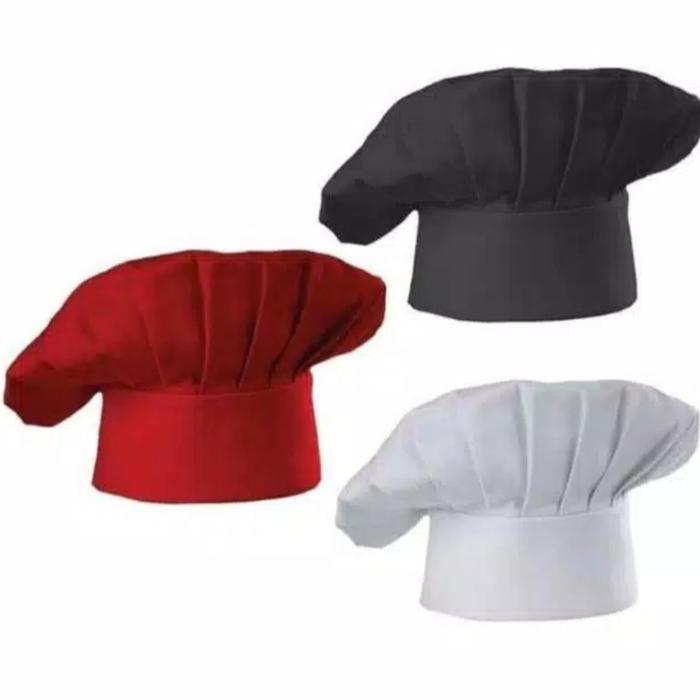 topi koki/topi chef/topi cheef/baju koki/koki