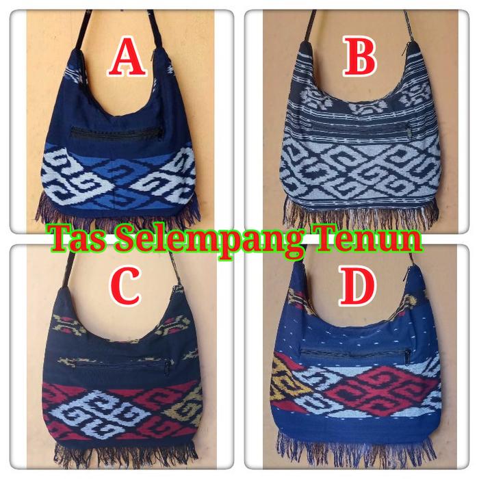 Tas Tenun Lombok Selempang Besar Tas Etnik Pria Wanita Outdoor Pendaki