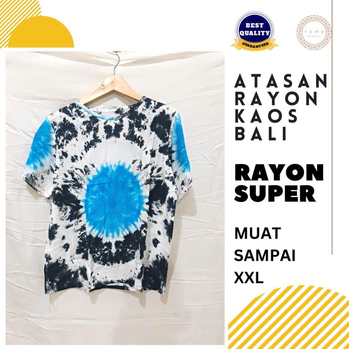 Kaos Batik Jumputan | Atasan Kaos Bali Rayon Super | ADEM dan GA TIPIS