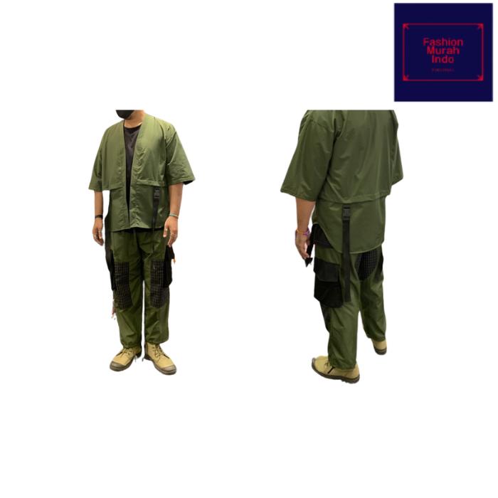Kimono techwear cyberpunk street style jepang harajuku unisex S M L XL