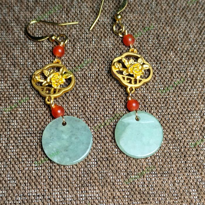 Anting giok burma bersertifikat
