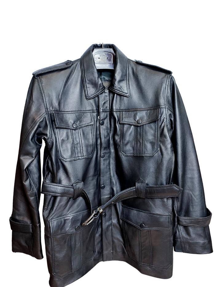 jaket kulit model safari atau model soekarno