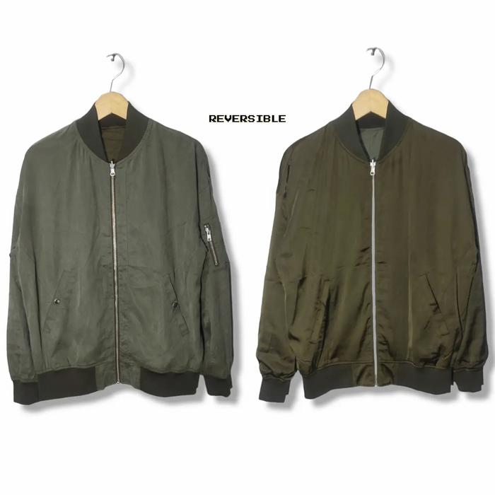 HARE Reversible Bomber Jacket Size tag S fit M-L (P67xL57)