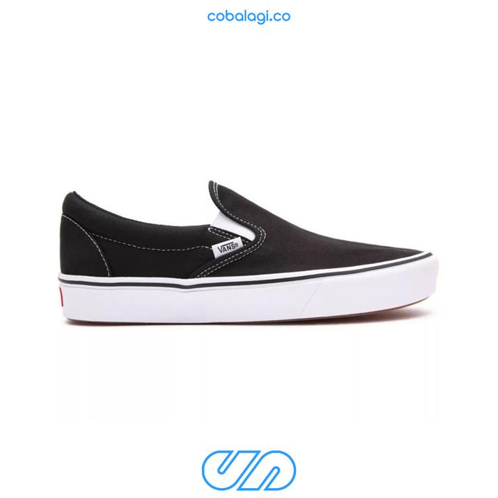 VANS Slip On Comfycush Black White - ORIGINAL RESMI PT NAVYA