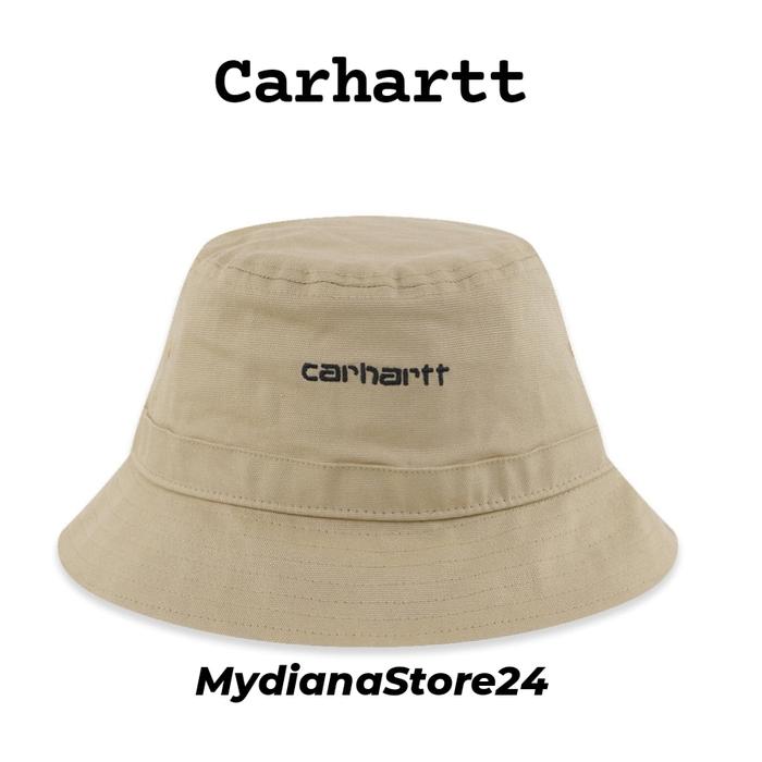 CARHARTT SCRIPT BUCKET HAT - DUSTY H BROWN / BLACK