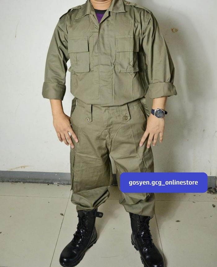 Seragam PDL POL PP/Seragam PolPP/Baju pol pp/ Hijau Pol pp/Seragam