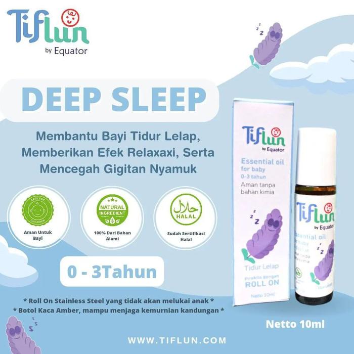 Tiflun Biru Essential Oil Minyak Angin Anak Untuk Tidur Lelap