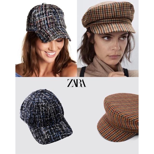 Zara Tweet Cap Hat - Topi Wanita Navy Black Brown