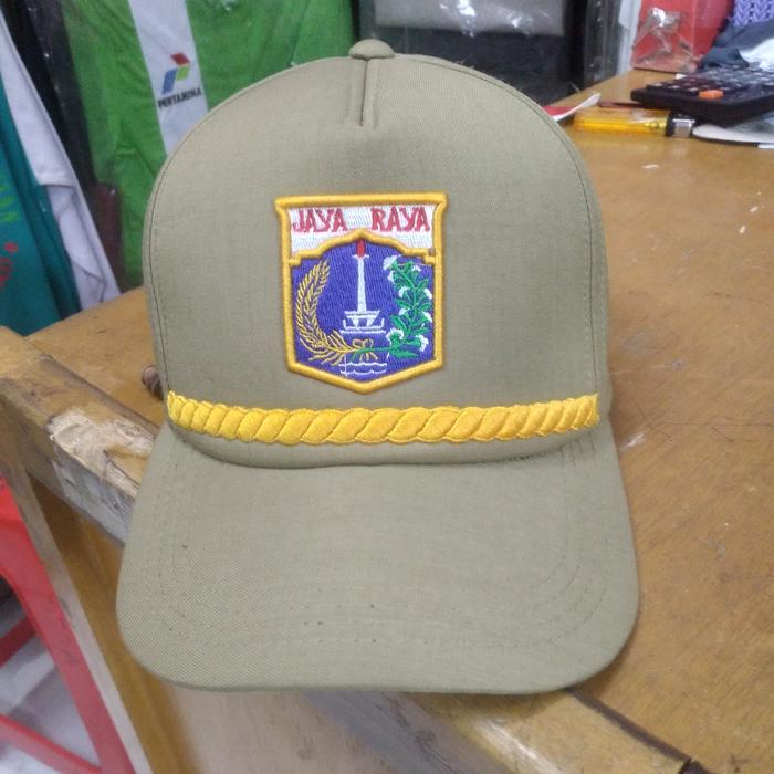 Topi PNS DKI coklat