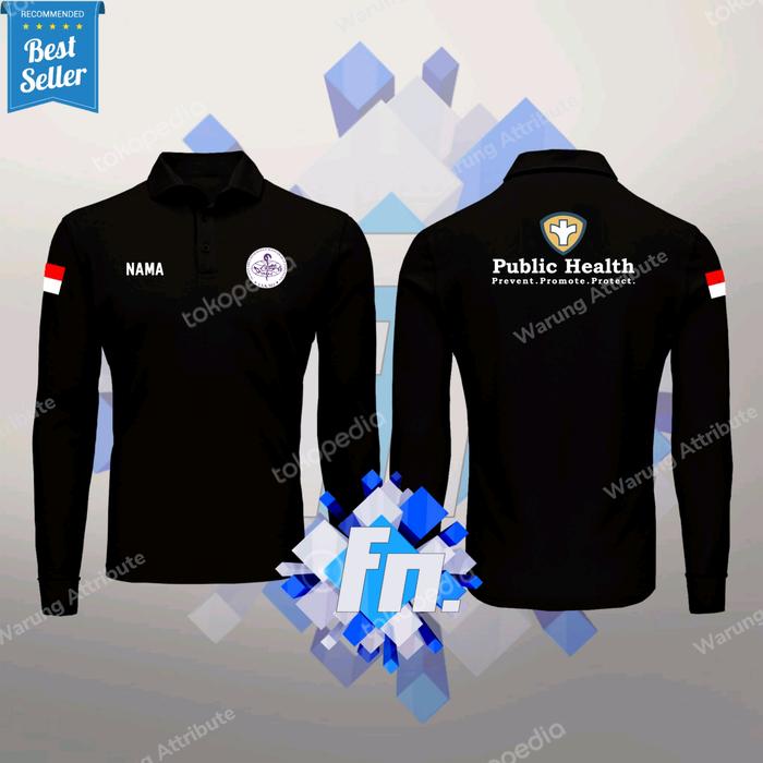 KAOS POLO SHIRT PANJANG IAKMI PUBLIC HEALTH PROMOTION