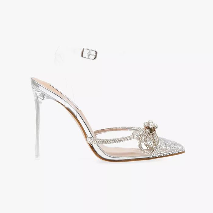 STEVE MADDEN VALANCE 100% Original Sepatu Heels Wanita - Clear