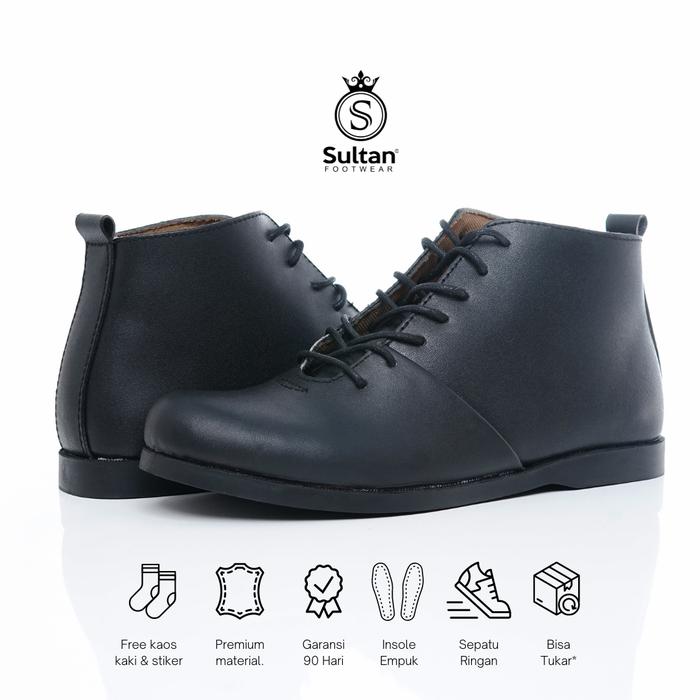 SULTAN BRODO FOOTWEAR ORIGINAL / SEPATU BOOT KULIT ASLI LIKE BRADLEYS