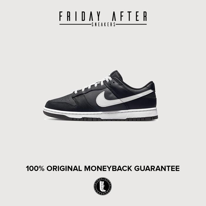 Sepatu Sneakers Pria Nike Dunk Low Black White Panda 2022 Original