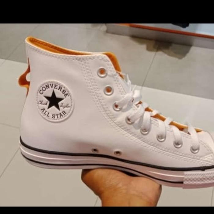 Sepatu Sneakers Pria CONVERSE CTAS HI EMBOSSED LEATHER 172695C ORI