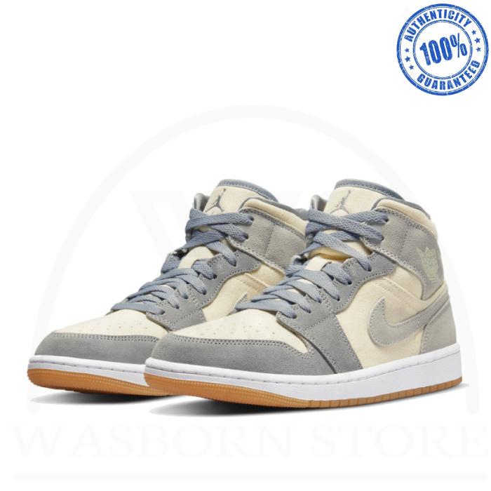 " AIR JORDAN 1 MID SE COCONUT MILK PARTICLE GREY "