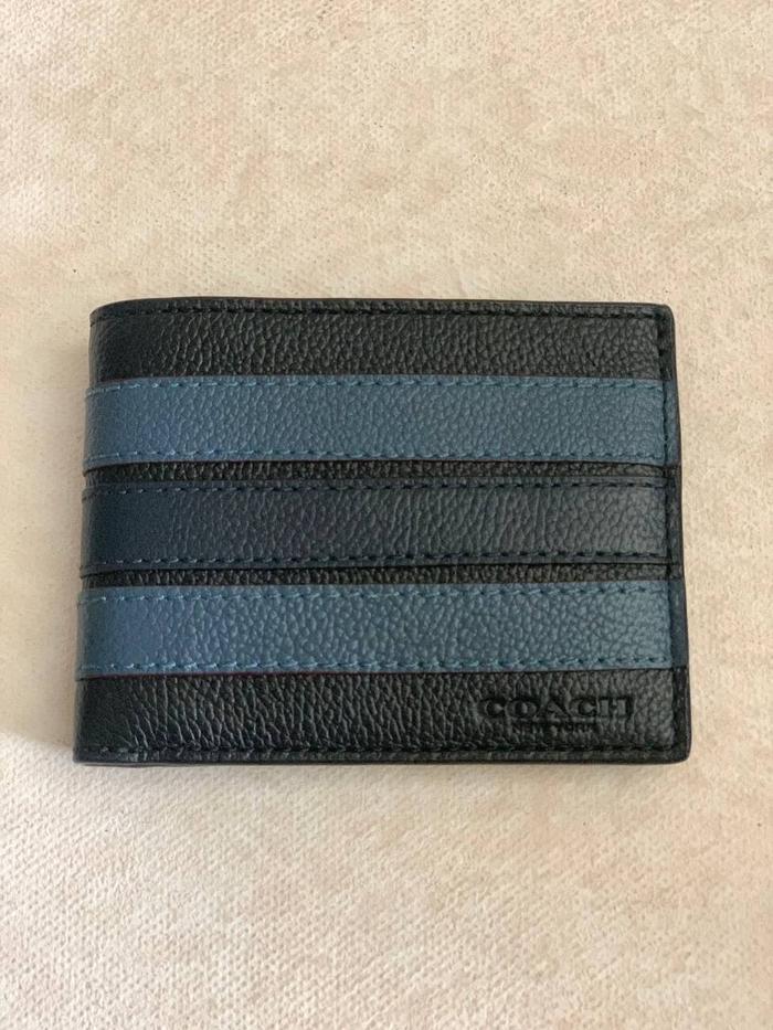 Coach Men Wallet with Varsity Stripe
