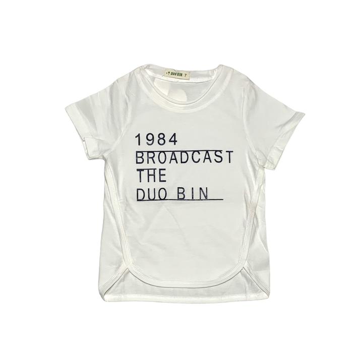 GIRL T-SHIRT KAOS LENGAN PENDEK ANAK CEWEK MOTIF TULISAN 1984