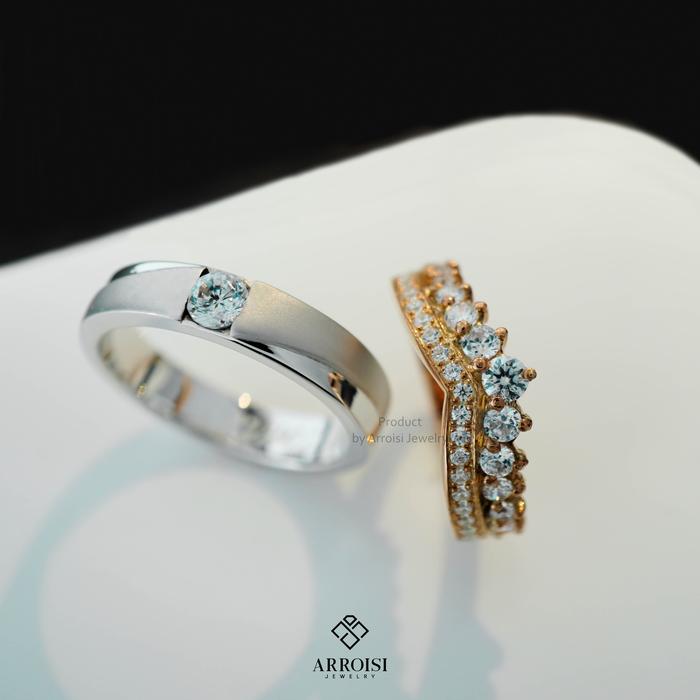 Cincin Kawin Cincin Couple Emas 90% Palladium 50% Semarang