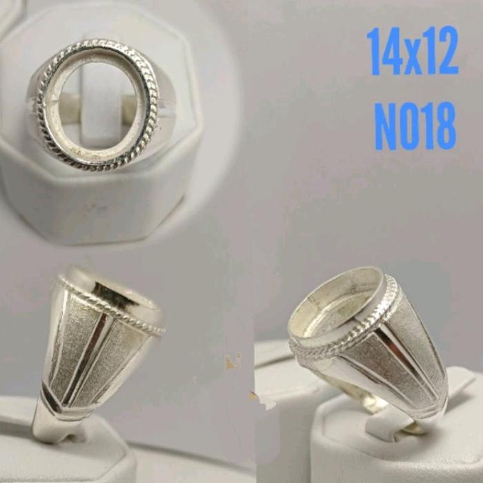 Cincin Emban Perak 925 Asli Handmade Model Tanem Kurung