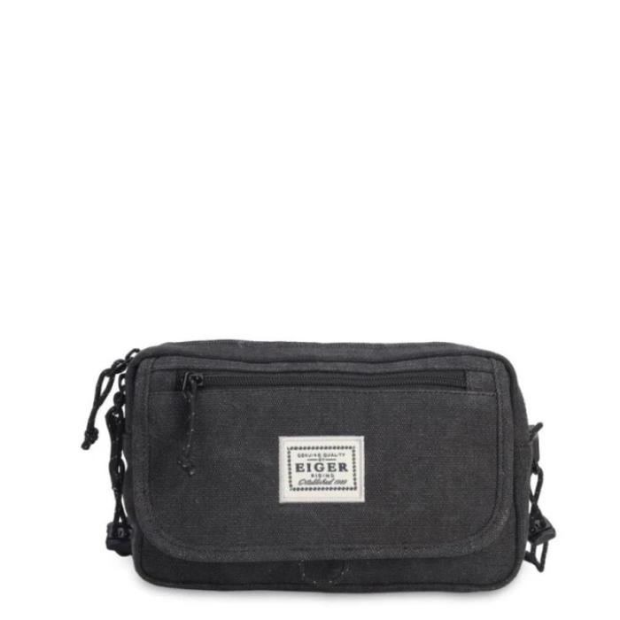 Tas selempang Eiger BTR canvas sling pouch WS Tas selendang - Hitam Pria