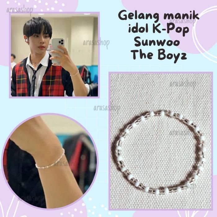 the boyz beads bracelet THE BOYZ BRACELET SUNWOO THE BOYZ BRACELET gelang manik the boyz