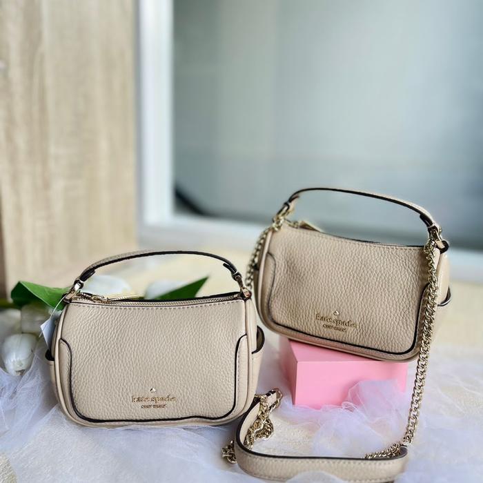 KS Smoosh Micro Xbody Pebble Leather Light Sand