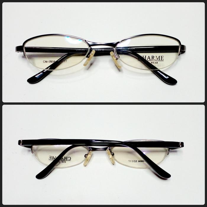 kacamata Charme - half frame - italy design - NOS - vintage