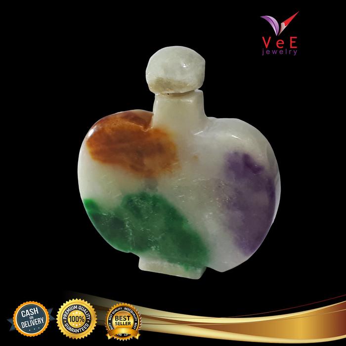 Barang Antik Batu Giok Kuno Asli Cina Jade Snuff Bottle Candy 3 - Vee