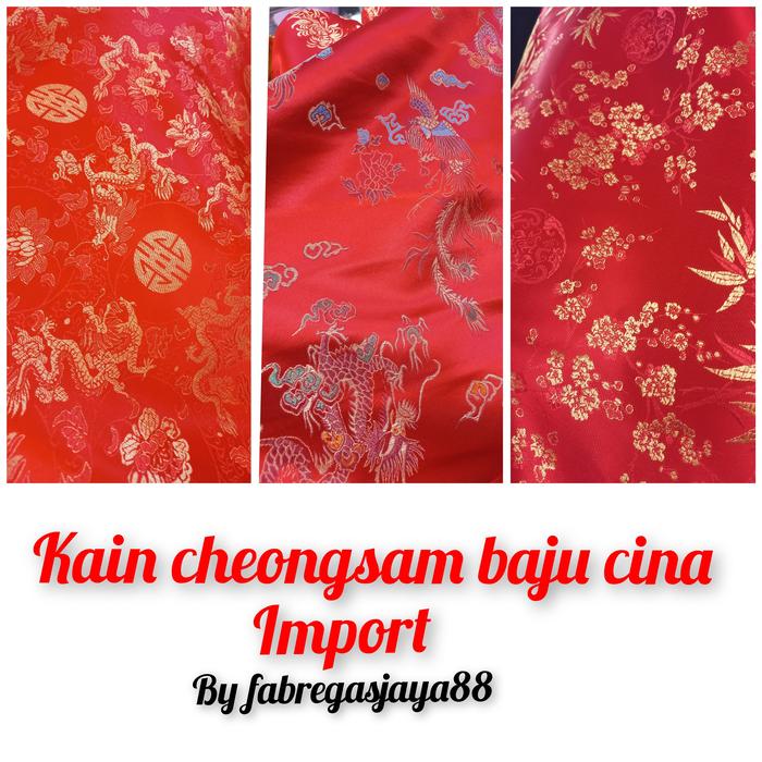 kain cheongsam baju cina import