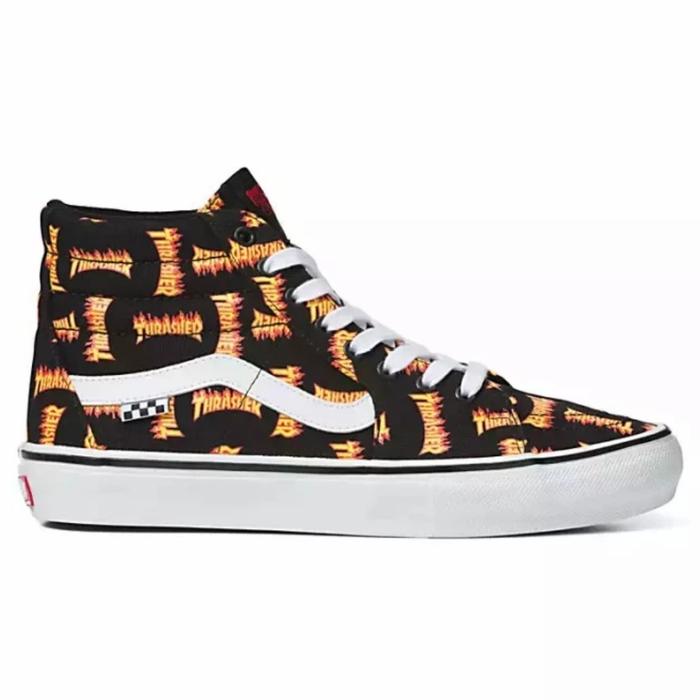 Vans x Thrasher Sk8 Hi Pro Skate Black White