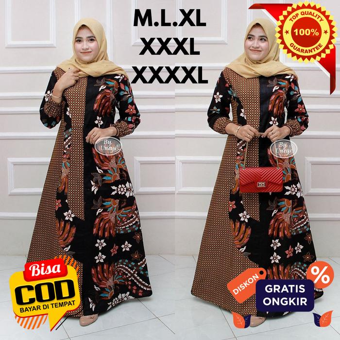 gamis batik modern-gamis batik wanita model terbaru2020