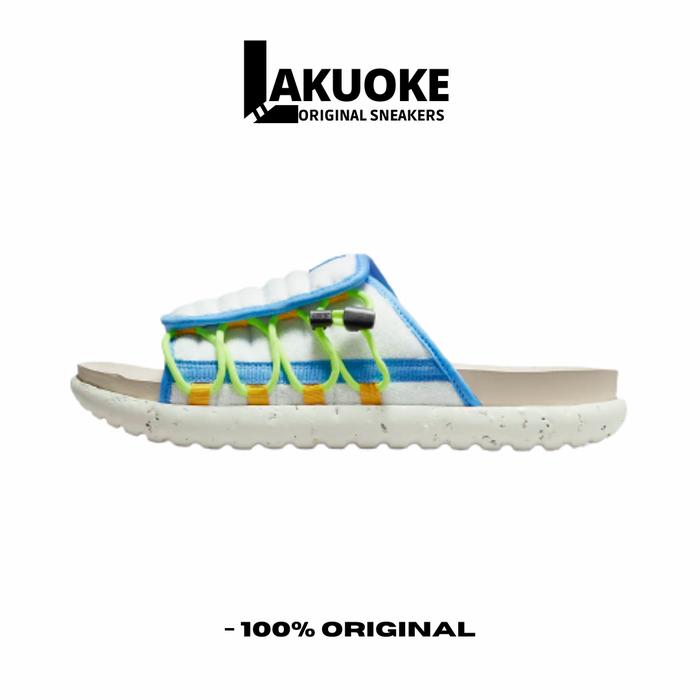 SANDAL NIKE ASUNA 2 SLIDE WHITE UNIVERSITY GOLD VOLT BLUE ORIGINAL