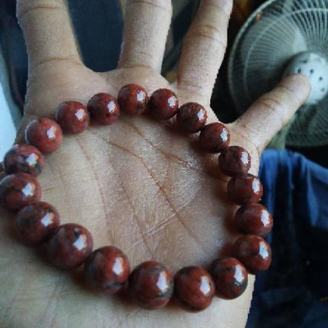 Natural Gelang Badar Besi Merah Ready Fosil kelor air warangan jerman