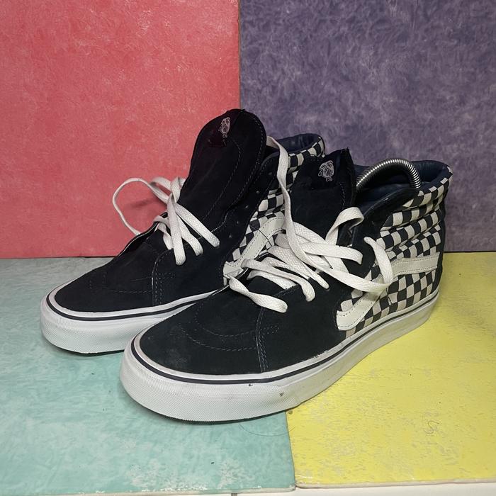 2nd Vans SK8 High biru hitam