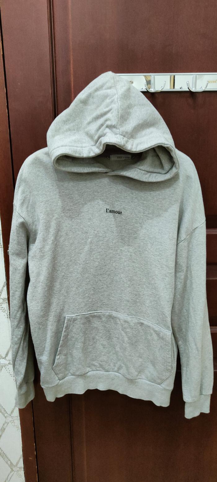 Jaket Hoodie sweater Lamour otwo abu thriffting H108
