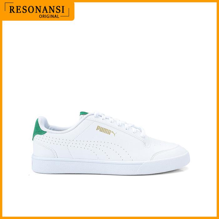 SEPATU PRIA TERBARU PUMA ORIGINAL SNEAKERS SHUFFLE PERFORATED PUTIH