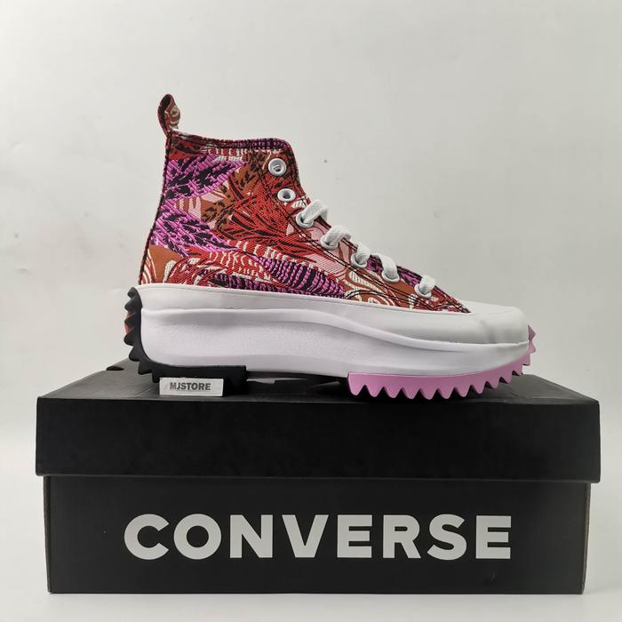 SEPATU CONVERSE RUN STAR HIKE TROPICAL PRINT PLATFORM MAP
