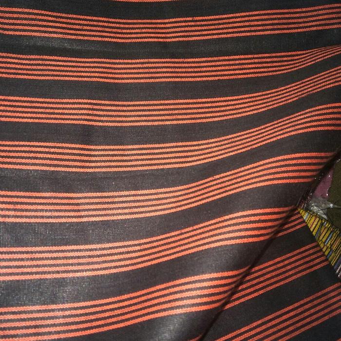 bahan kain lurik merah bata kebaya jogja solo bahan halus katun