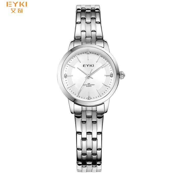 Eyki Jam Tangan Wanita Klasik EET2022S Stainless Steel Silver