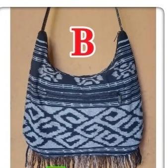 Tas Tenun Lombok Selempang Besar Tas Etnik Pria Wanita Tas Mendaki