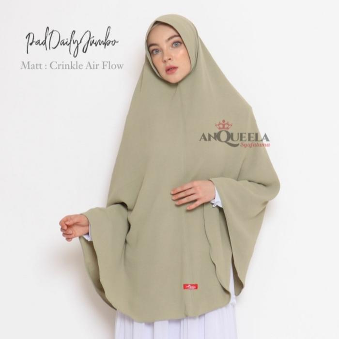 jilbab bergo daily pet cringkel airflow jumbo ori anquella Syari Instan