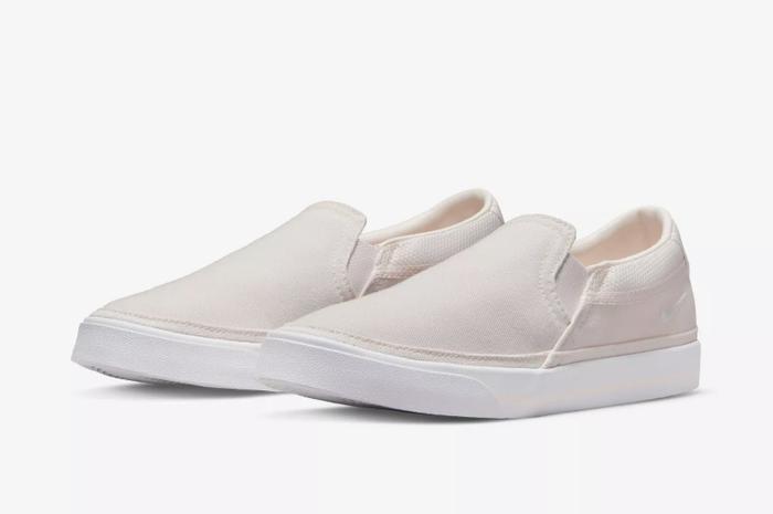 NIKE COURT LEGACY SLIP ON PEACH ORIGINAL SNEAKERS BNIB CW6540 601