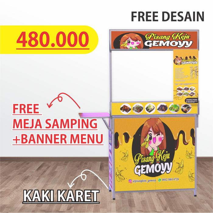 ROMBONG LIPAT BOOTH JUALAN GEROBAK USAHA PORTABLE