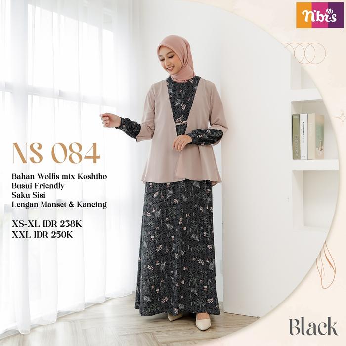 Baju Gamis nibras nbrs NB 084
