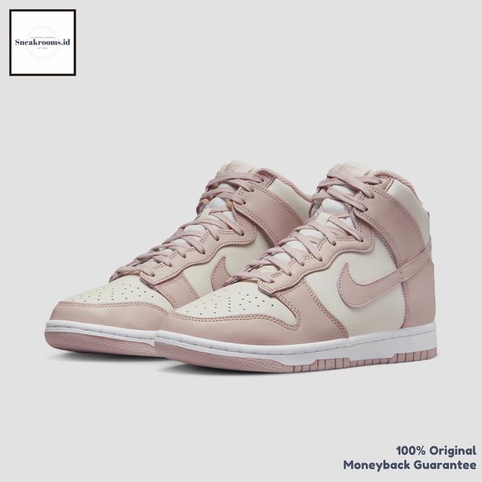Sneakers / Nike Dunk High (W) Pink Oxford / Original Resmi